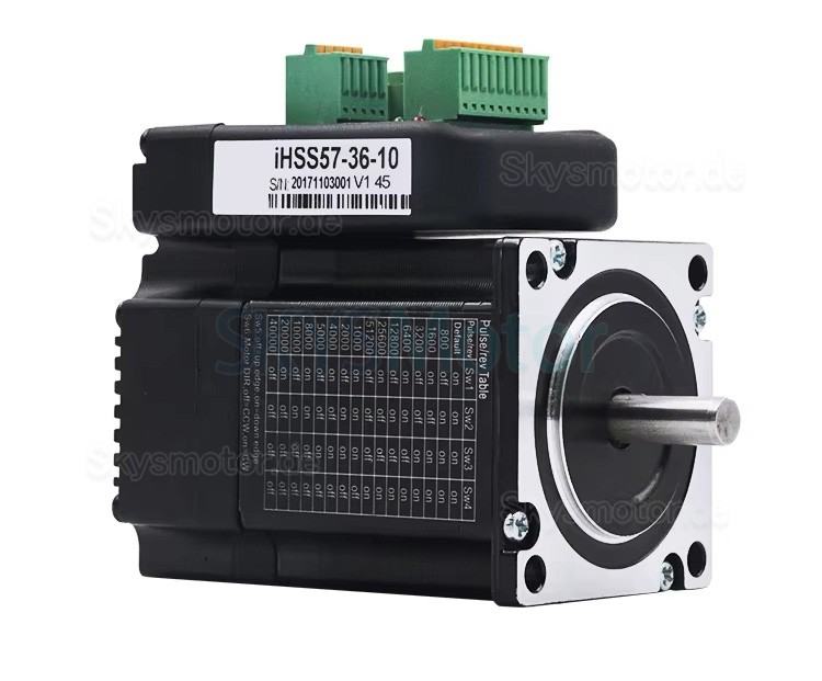 JMC NEMA 23 Integrierter Closed Loop Schrittmotor mit Treiber IHSS57-36-10/20/SC 1,8 Grad 1Nm/2Nm/3Nm 4A/5A 36V 2 Phasen